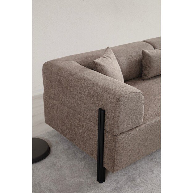 Gio 3 Seater - Brown 6