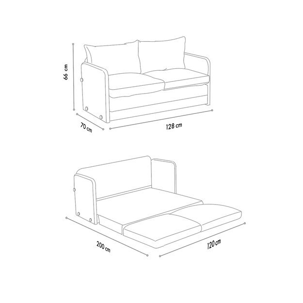 Saga 2-Seater - Cream 13