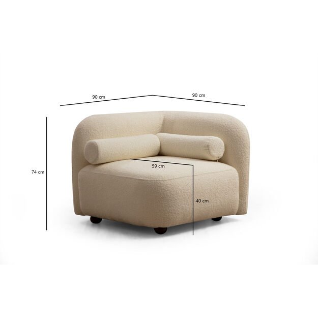 Victoria Cream Bouclette 3