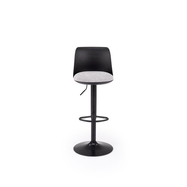 H127 bar stool, black / grey