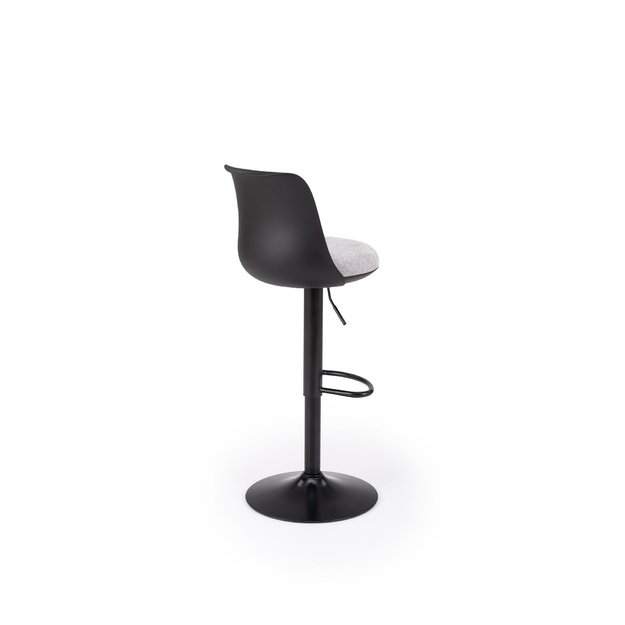H127 bar stool, black / grey