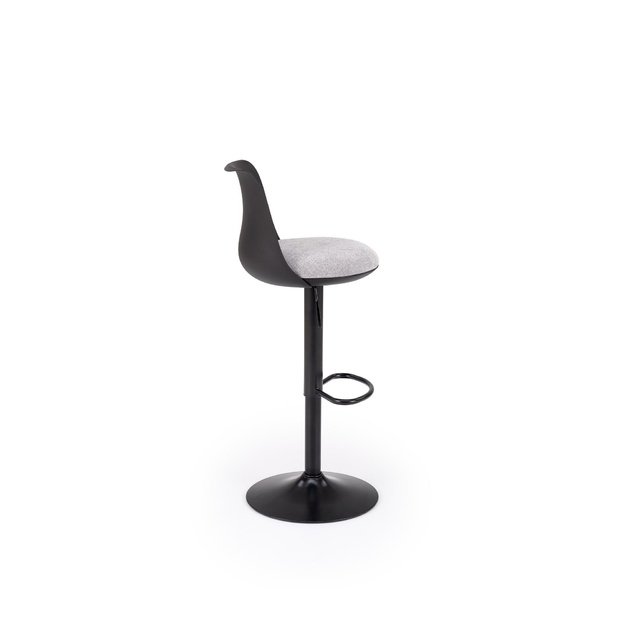 H127 bar stool, black / grey