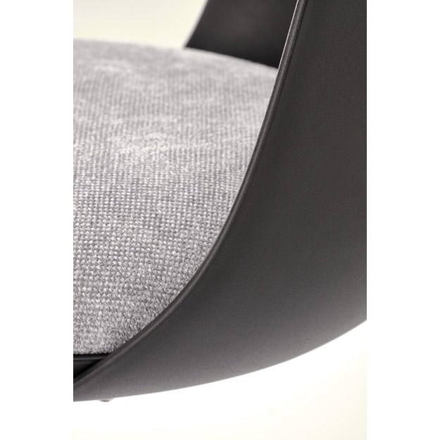 H127 bar stool, black / grey