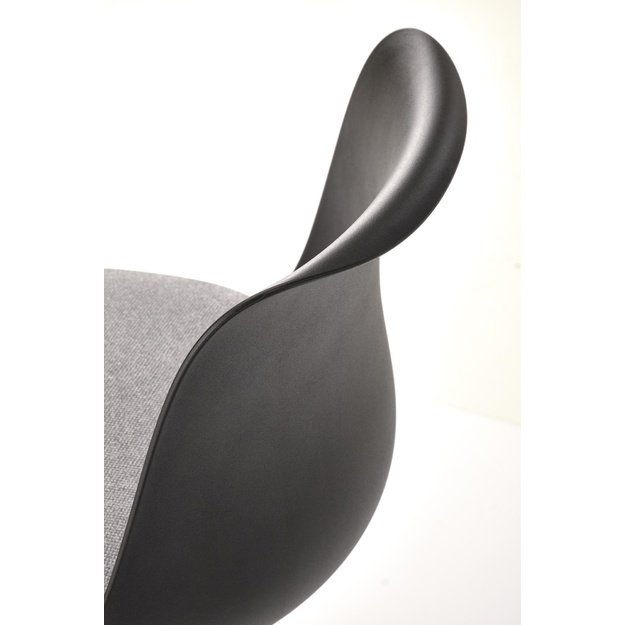 H127 bar stool, black / grey