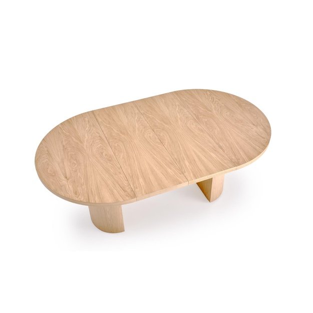 GARIBALDI extension table matt natural oak