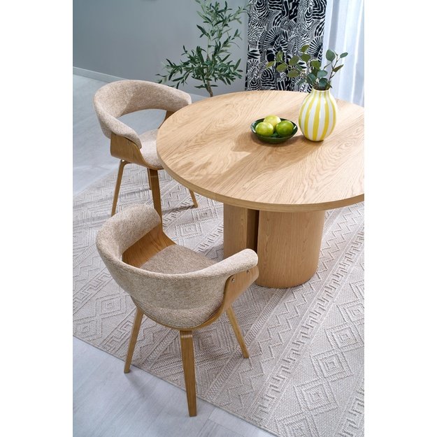 GARIBALDI extension table matt natural oak