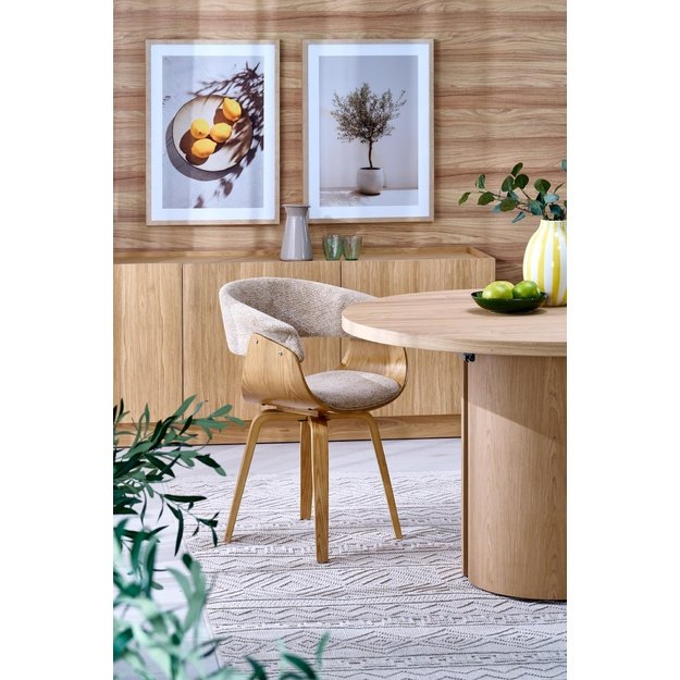 GARIBALDI extension table matt natural oak