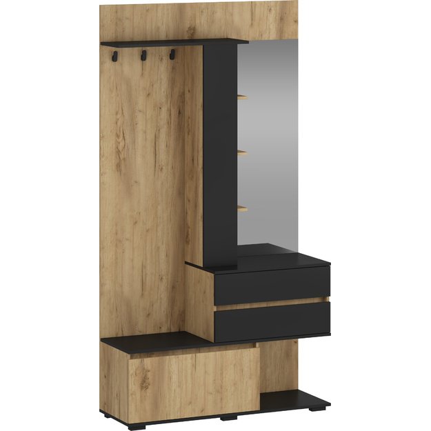 BAFRA hall, golden oak / black
