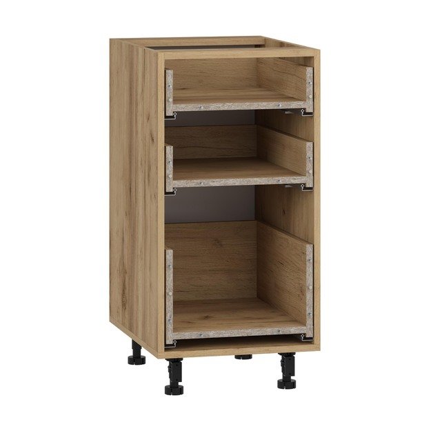 VENTO D3S_H-40/82 carcass, lower cabinet with drawers craft oak