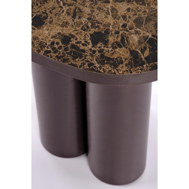 CORDINA S c.table brown marble / brown