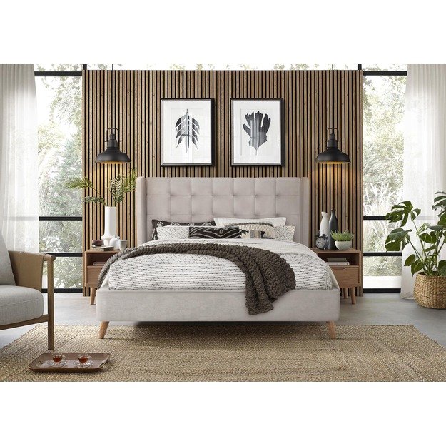 ESTELLA  160 cm bed beige 4