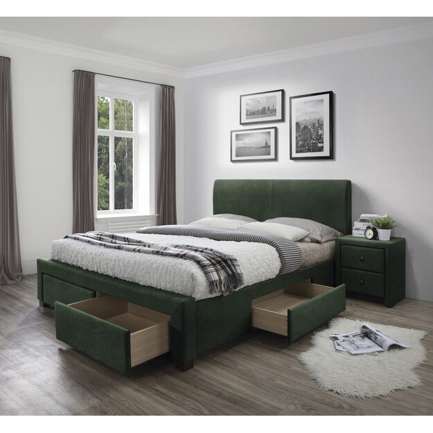 MODENA 3 bed with drawers, color: dark grey