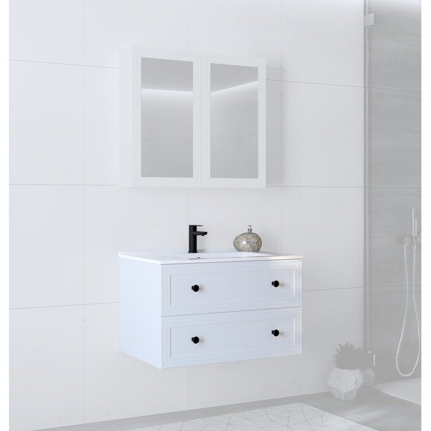 sink cabinet, TORETO SU-80, white matt