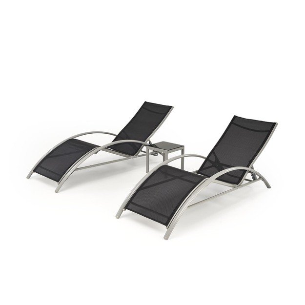 EMBOLO set of 2 sunbeds + table 14