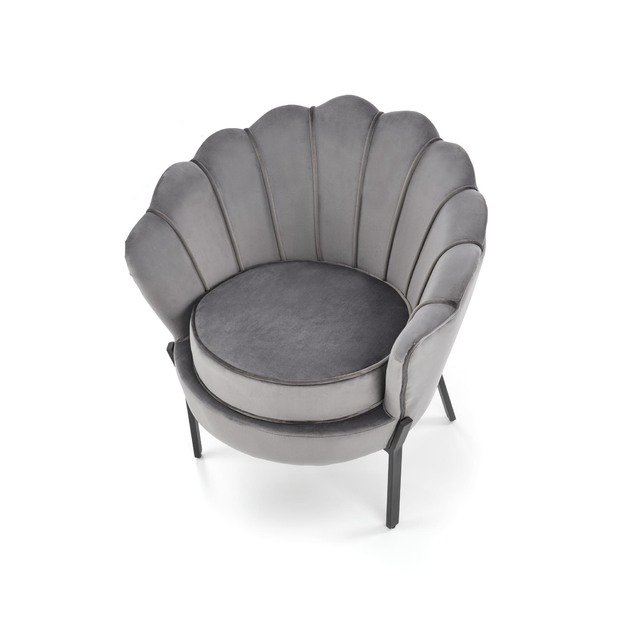 ANGELO leisure armchair grey / black 1