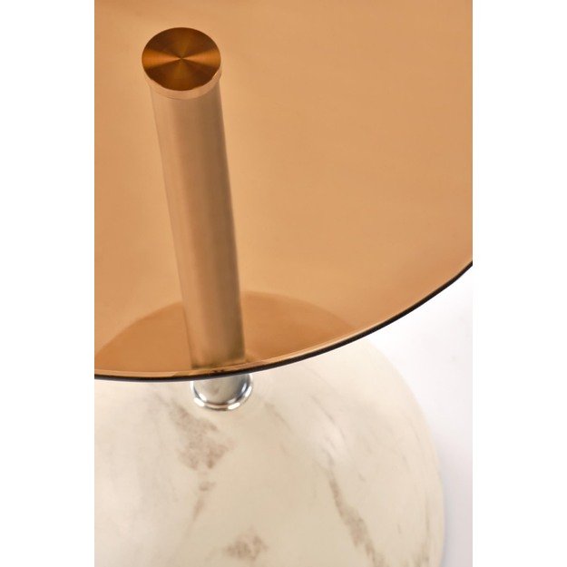 ARIANA c.table,  beige marble / amber 2