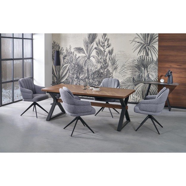 BARON extension table, walnut / black 22