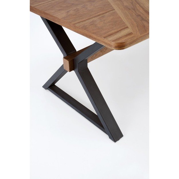 BARON extension table, walnut / black 9