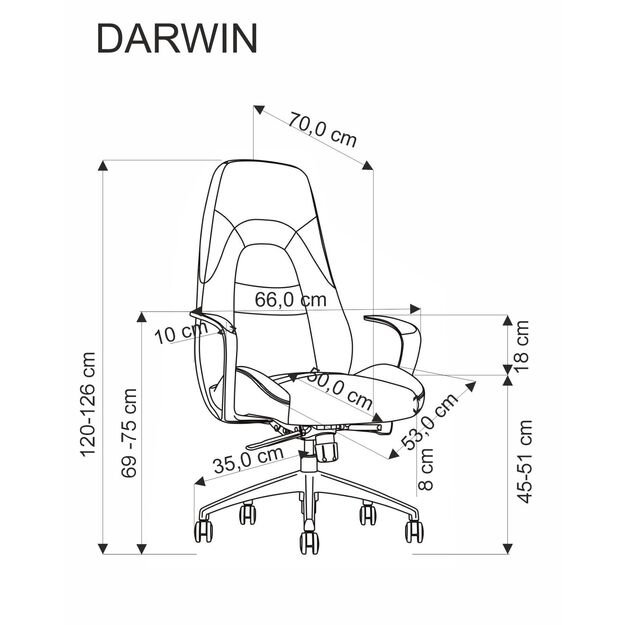 DARWIN office chair, cappuccino 15