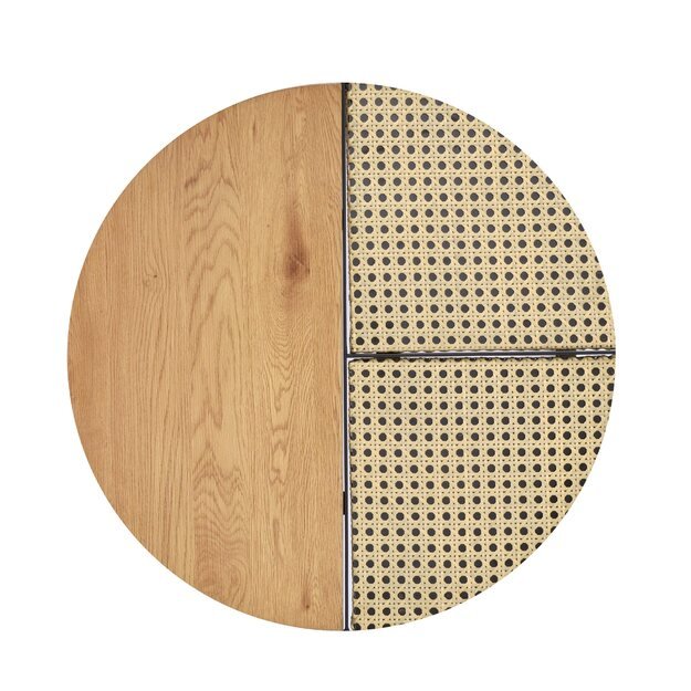 GARMINA set of two coffee tables, gold oak / black 2