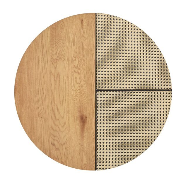 GARMINA set of two coffee tables, gold oak / black 3