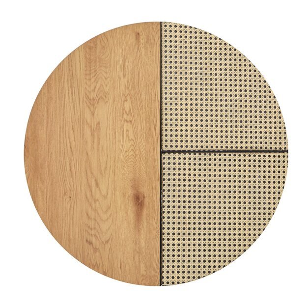 GARMINA set of two coffee tables, gold oak / black 12