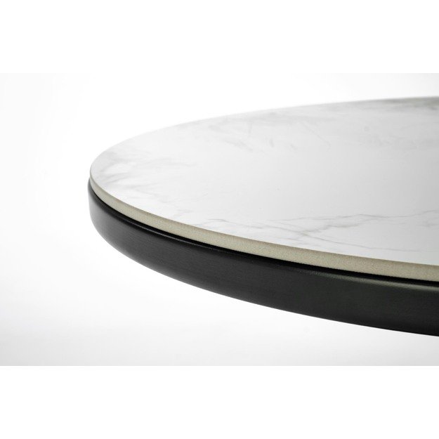 GENESIS coffee table, white marble / walnut / gold 4