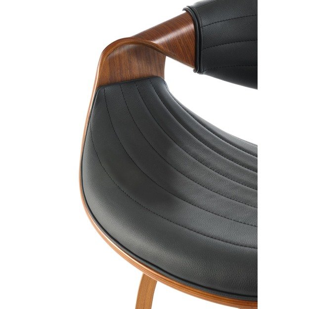 H123 bar stool, black / walnut 7