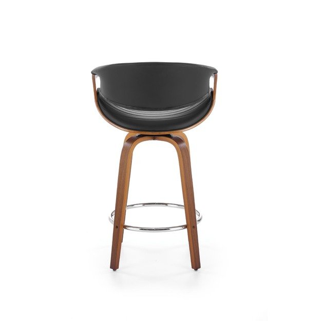 H123 bar stool, black / walnut 11