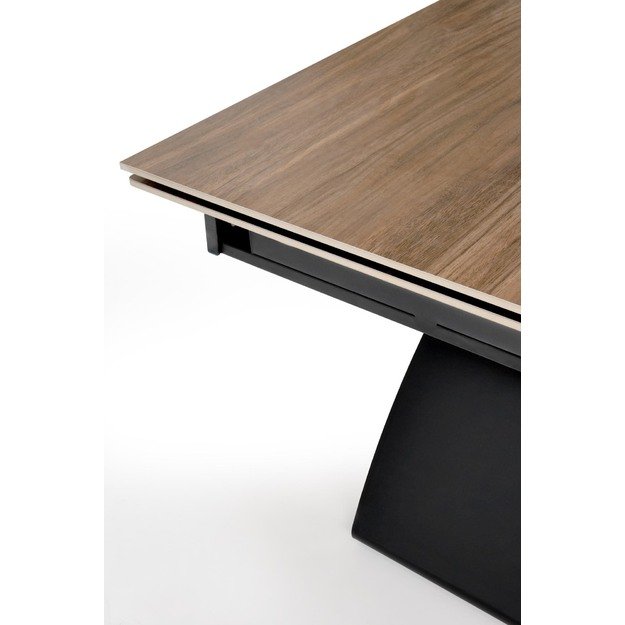 HILARIO extension table, walnut / black 9
