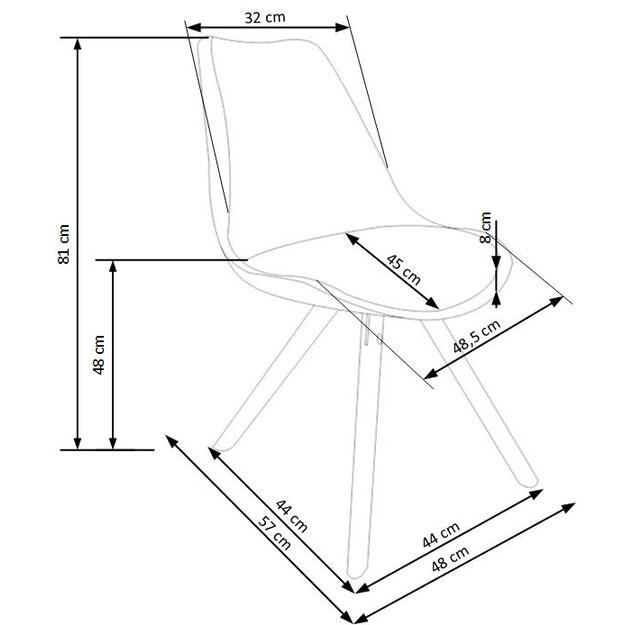 K201 chair color: grey 7
