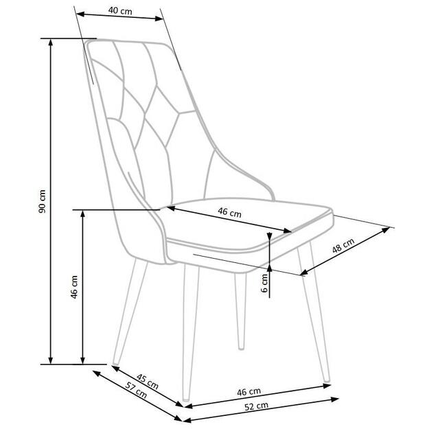 K365 chair, color: dark green 2