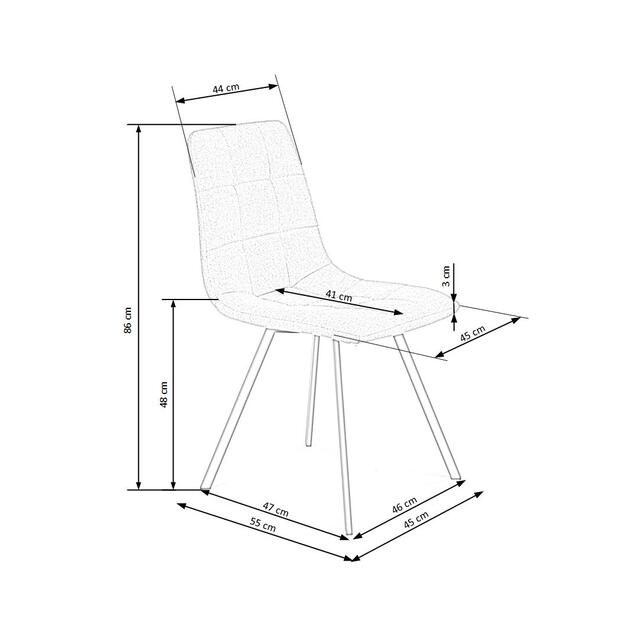 K402 chair, color: grey 2