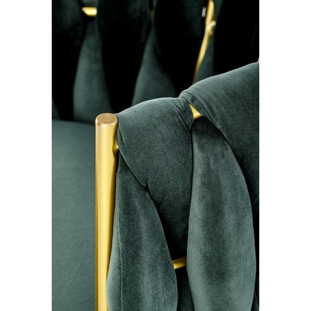 K517 chair, dark green / gold 17