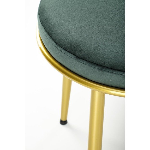 K517 chair, dark green / gold 8