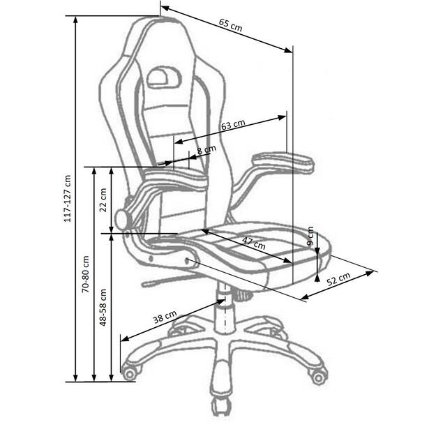 LOTUS chair color: black/grey 2