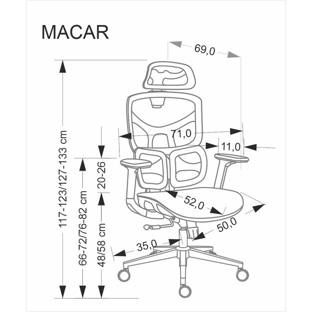 MACAR office chair, black 2