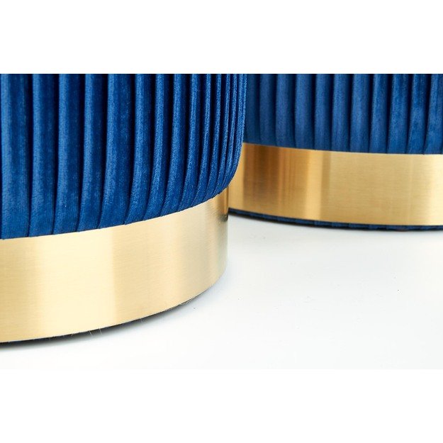 MONTY set of two stools: color: dark blue 12