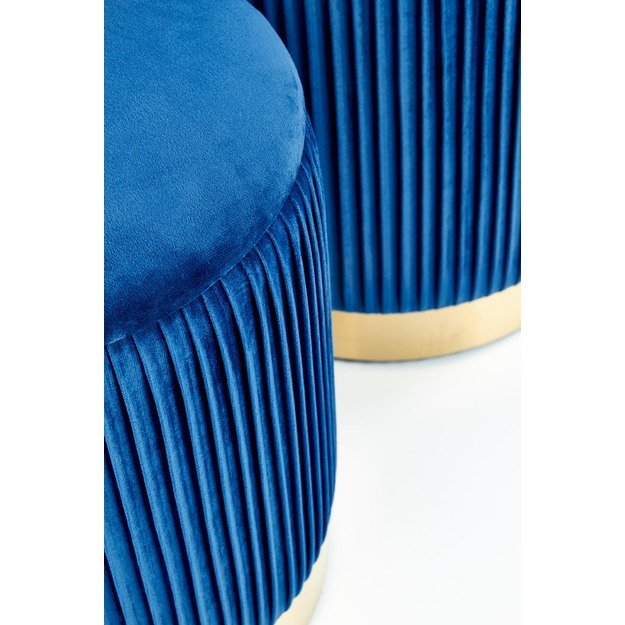 MONTY set of two stools: color: dark blue 11