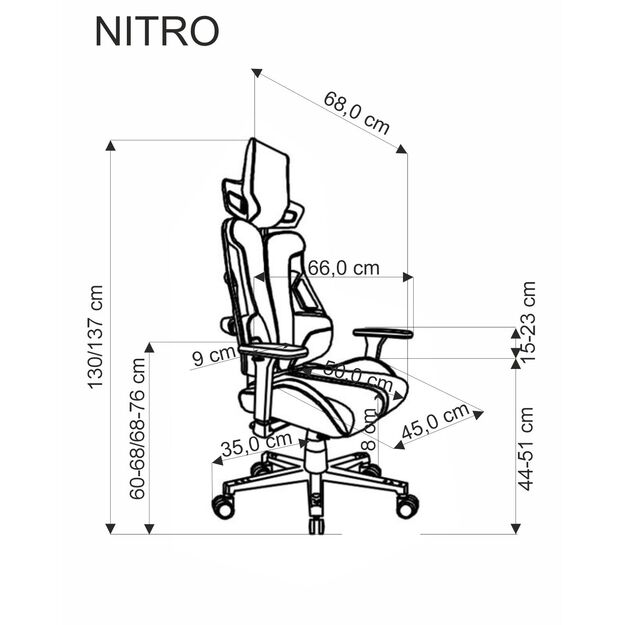 NITRO office chair, black / red 5