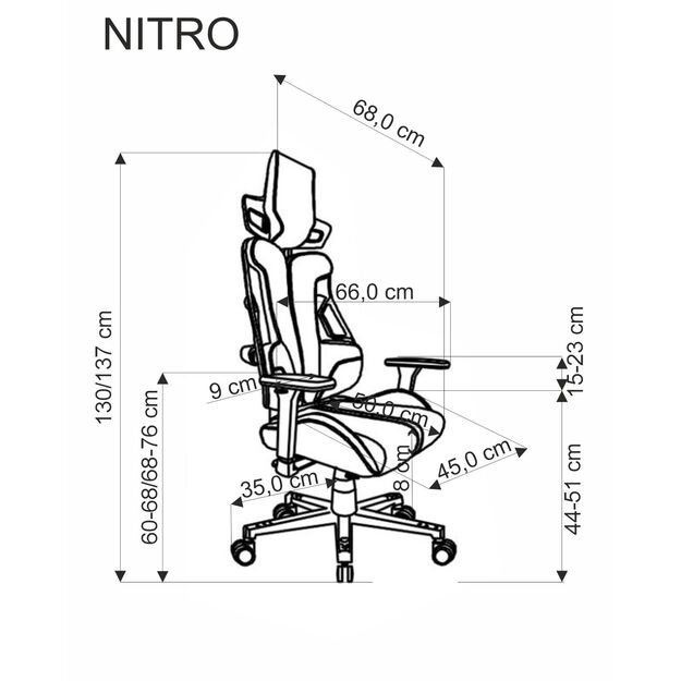 NITRO office chair, black / red 17