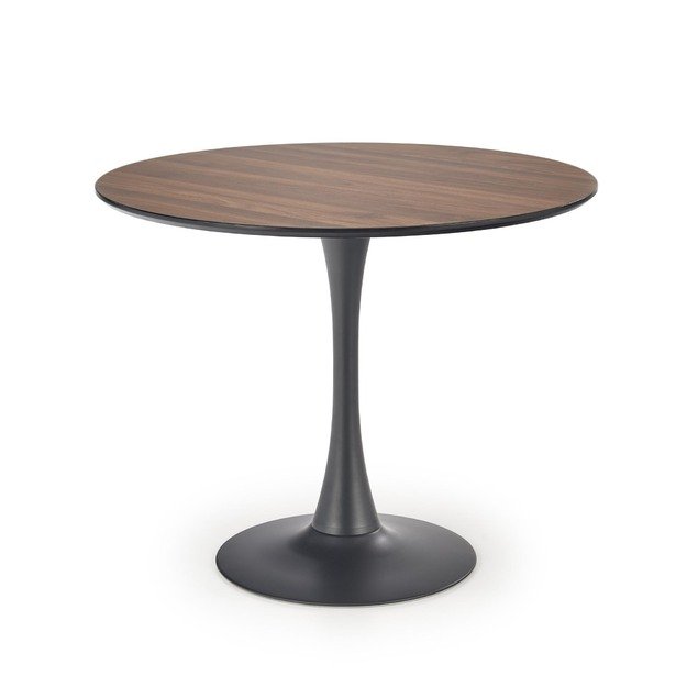 OLMO round table, walnut / black 4