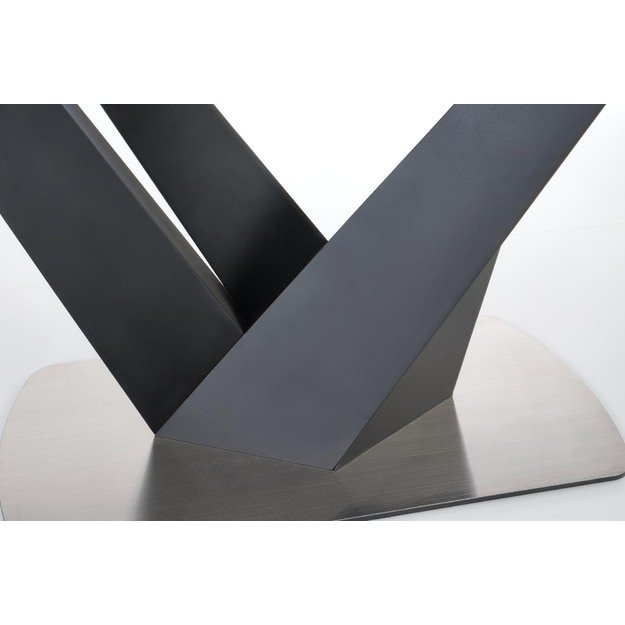 PATRIZIO table dark grey, leg black 36