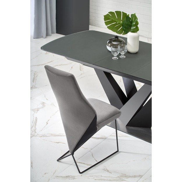 PATRIZIO table dark grey, leg black 27