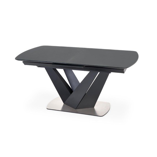 PATRIZIO table dark grey, leg black 34