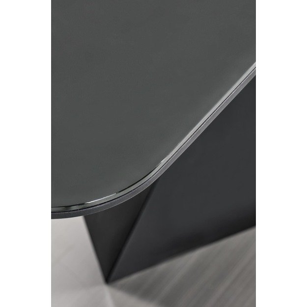 PATRIZIO table dark grey, leg black 38