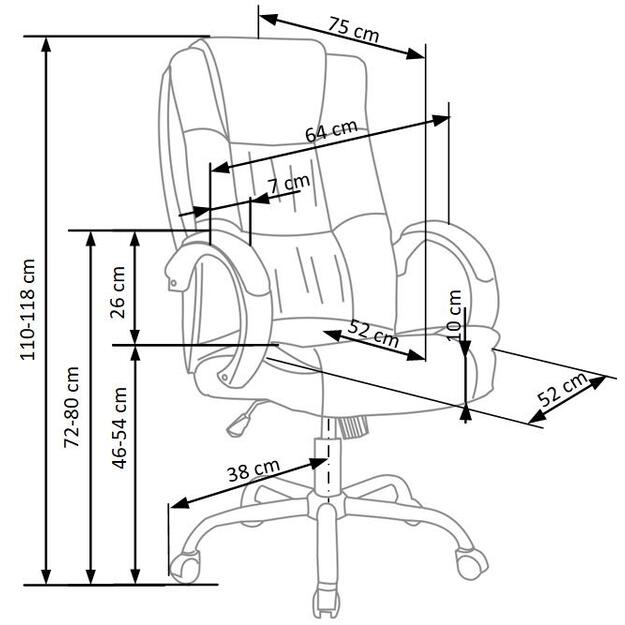 RELAX executive o.chair: grey 2