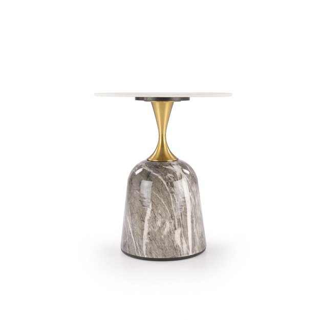 ROSA coffee table, white marble / grey marble / gold 5
