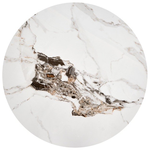 ROSA coffee table, white marble / grey marble / gold 1