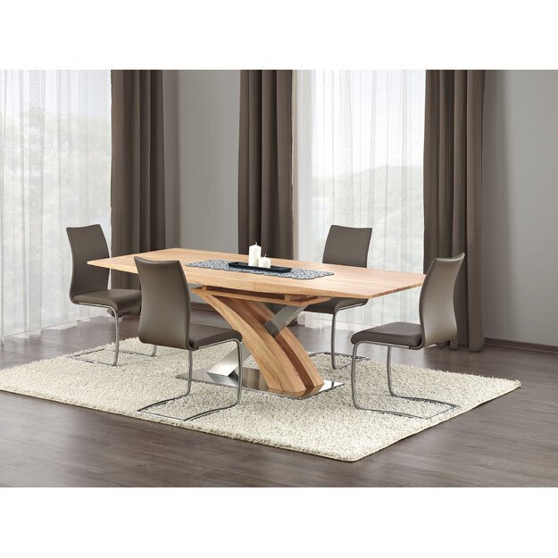 SANDOR extension table color: golden oak 1